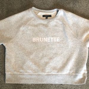 Brunette The Label cropped sweatshirt